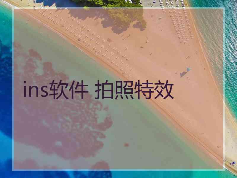 ins软件 拍照特效 ins软件 拍照特效