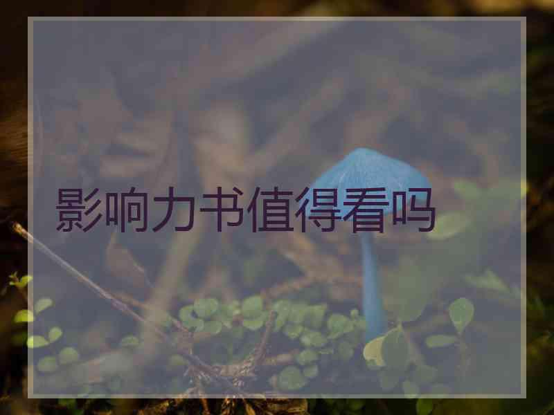影响力书值得看吗 影响力书值得看吗