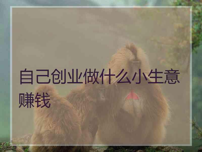 自己创业做什么小生意赚钱 自己创业做什么小生意赚钱