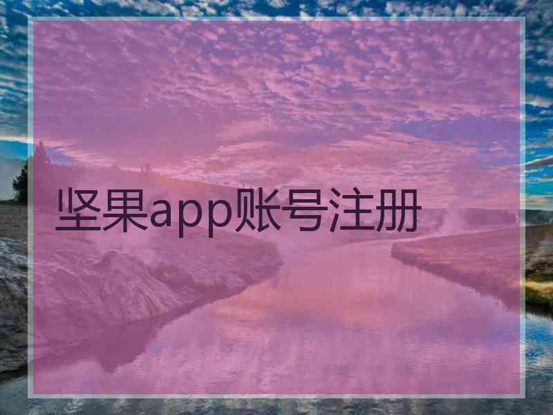坚果app账号注册 坚果app账号注册
