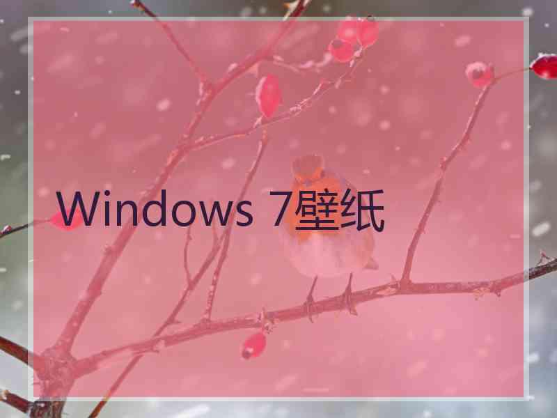 Windows 7壁纸 Windows 7壁纸