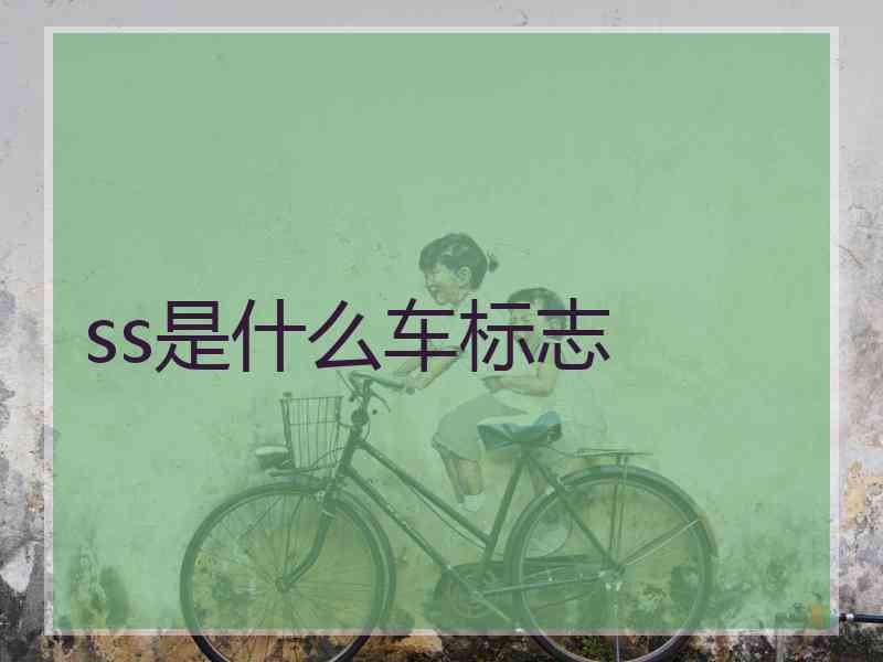 ss是什么车标志 ss是什么车标志