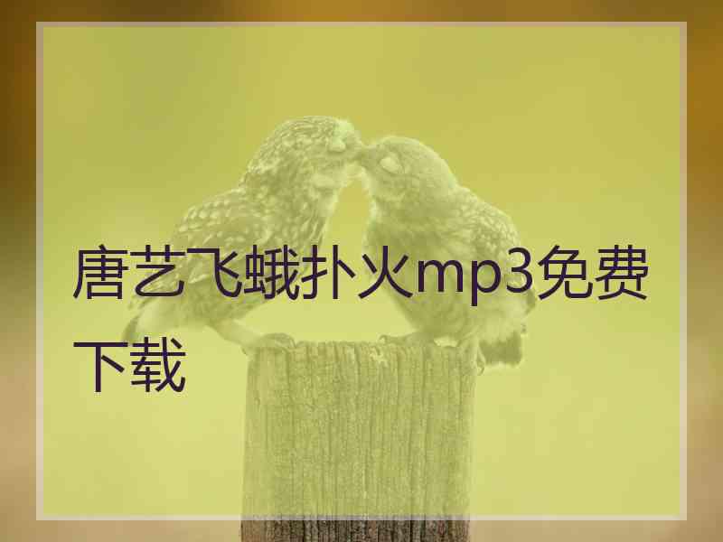 唐艺飞蛾扑火mp3免费下载 唐艺飞蛾扑火mp3免费下载