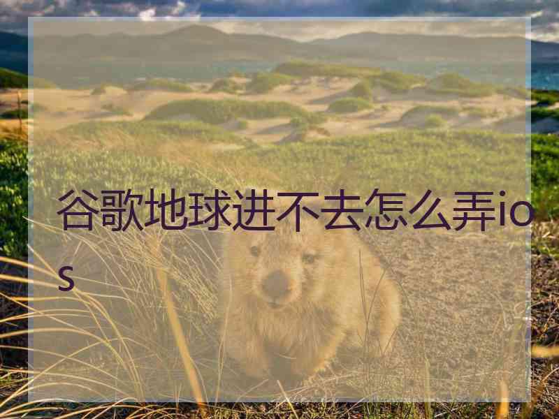谷歌地球进不去怎么弄ios 谷歌地球进不去怎么弄ios
