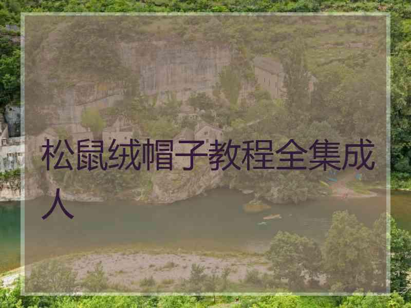 松鼠绒帽子教程全集成人