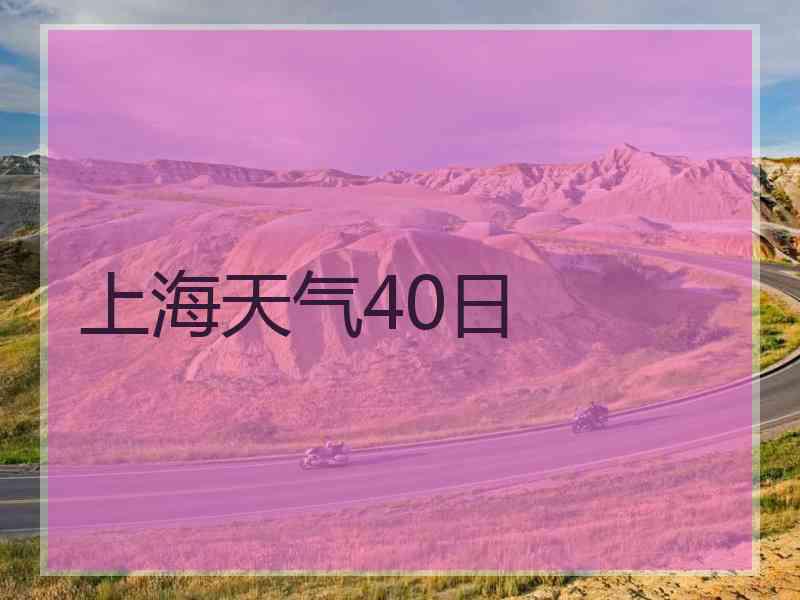 上海天气40日