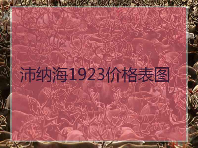 沛纳海1923价格表图