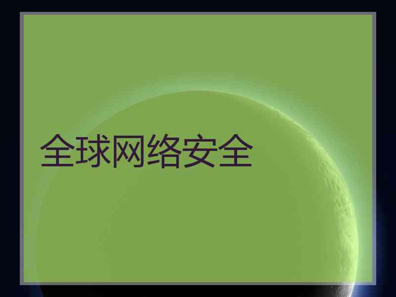 全球网络安全