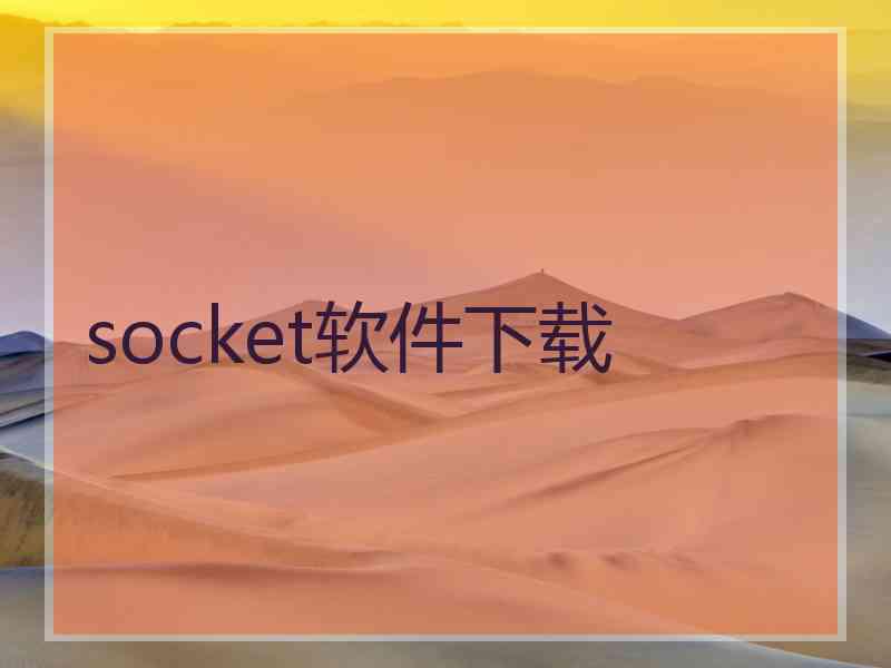 socket软件下载