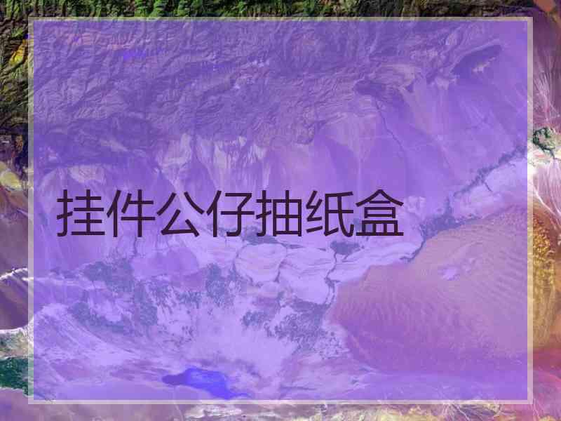 挂件公仔抽纸盒