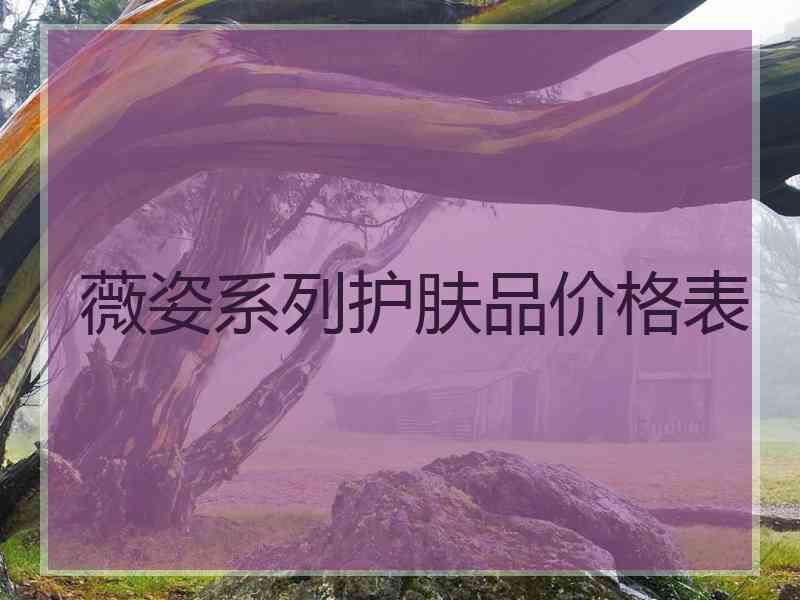 薇姿系列护肤品价格表