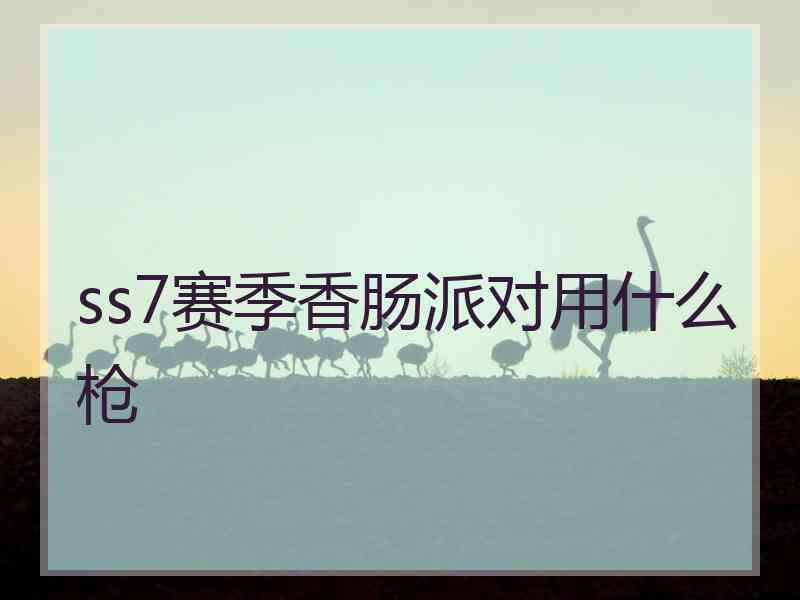 ss7赛季香肠派对用什么枪