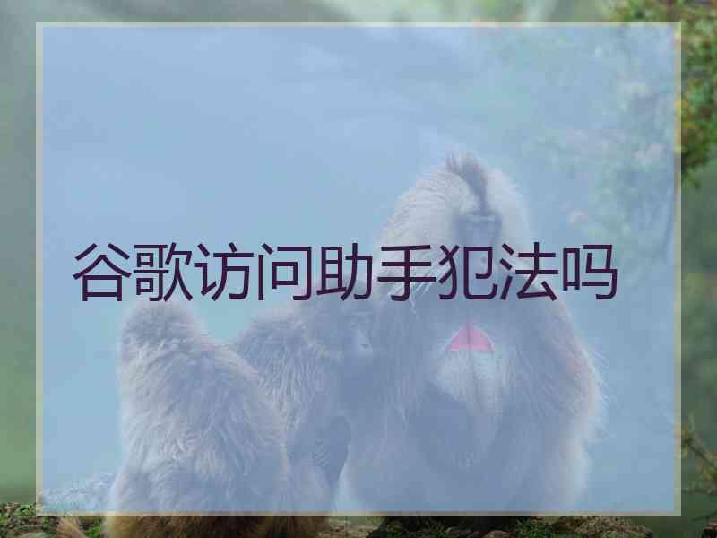 谷歌访问助手犯法吗