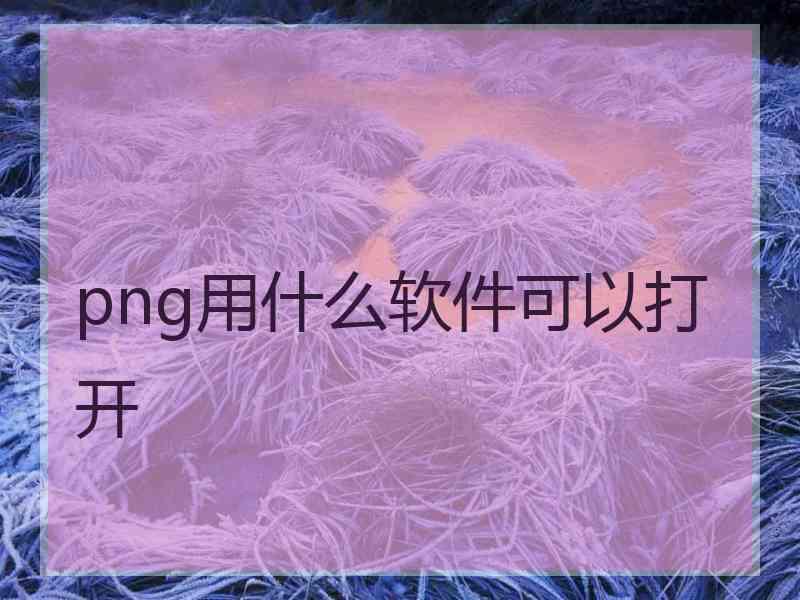 png用什么软件可以打开