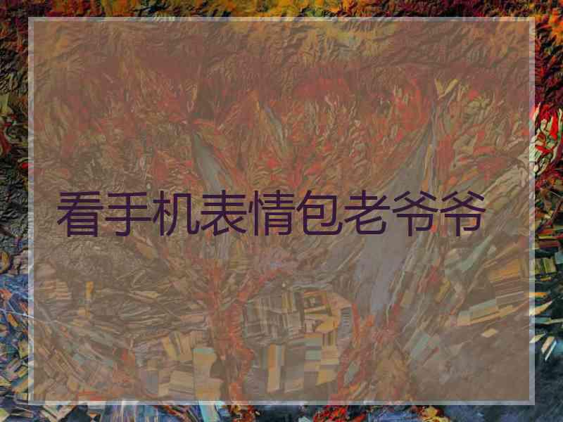 看手机表情包老爷爷