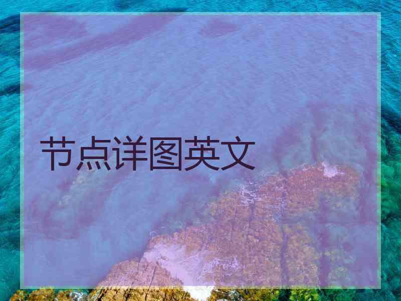 节点详图英文