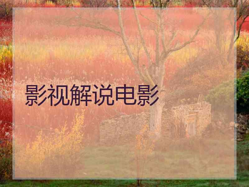 影视解说电影