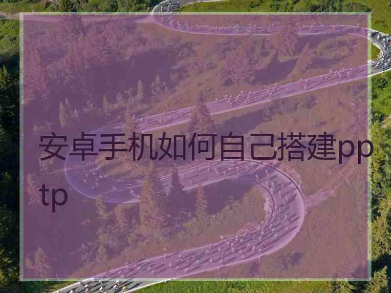 安卓手机如何自己搭建pptp