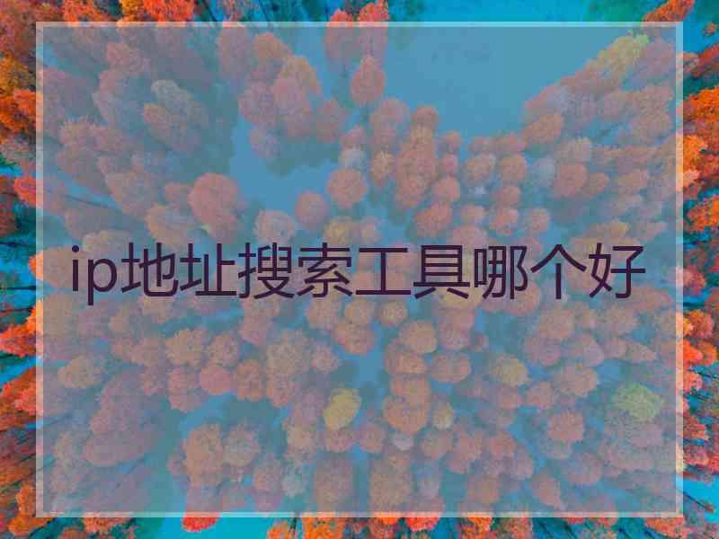 ip地址搜索工具哪个好