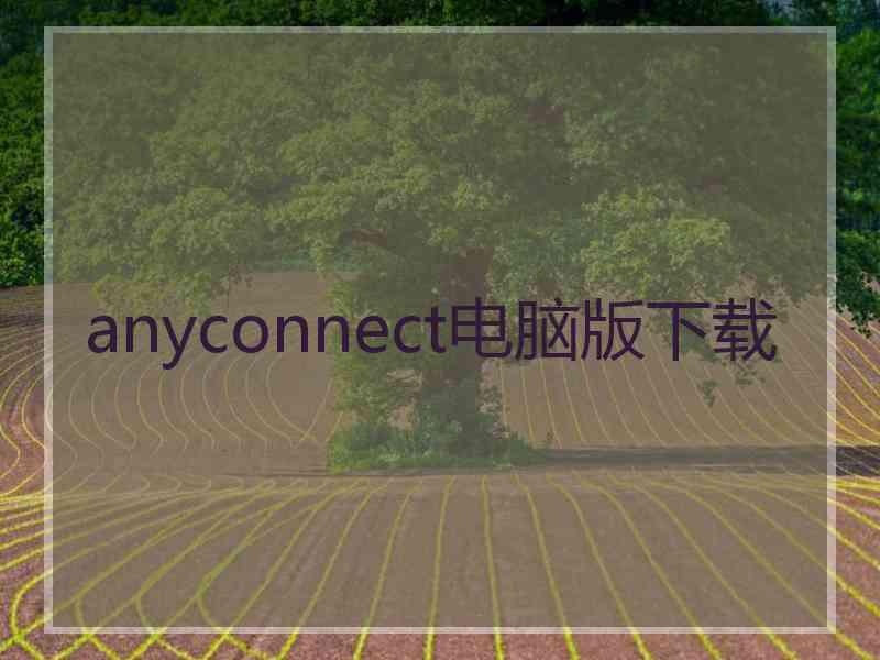 anyconnect电脑版下载