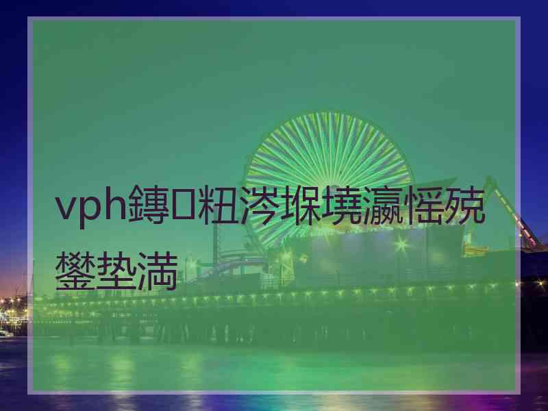 vph鏄粈涔堢墝瀛愮殑鐢垫満