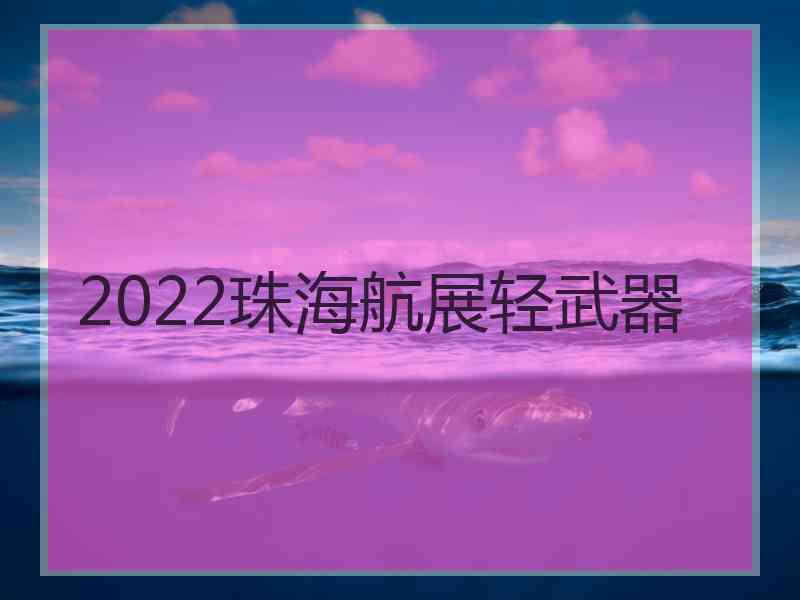 2022珠海航展轻武器
