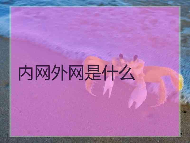 内网外网是什么