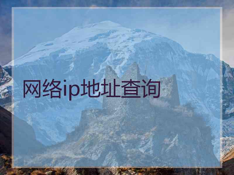 网络ip地址查询