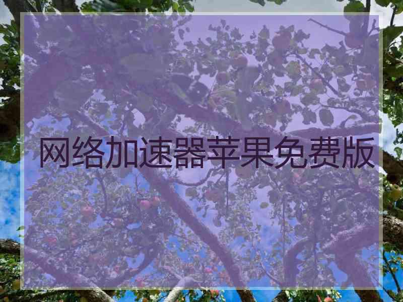 网络加速器苹果免费版