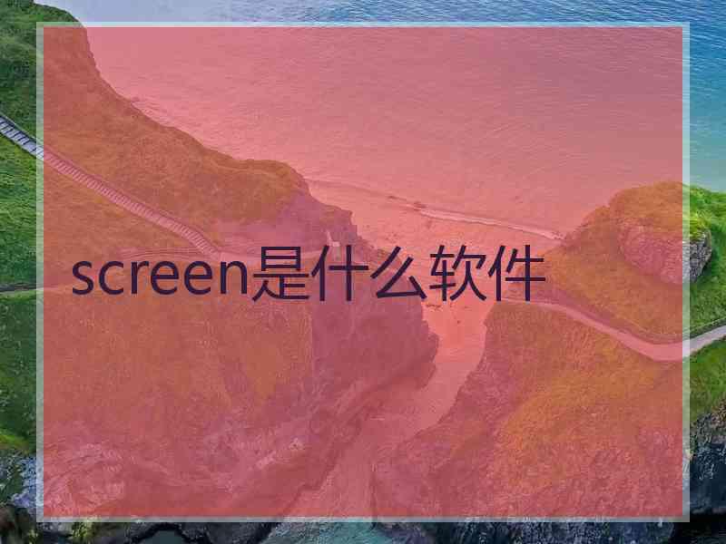 screen是什么软件
