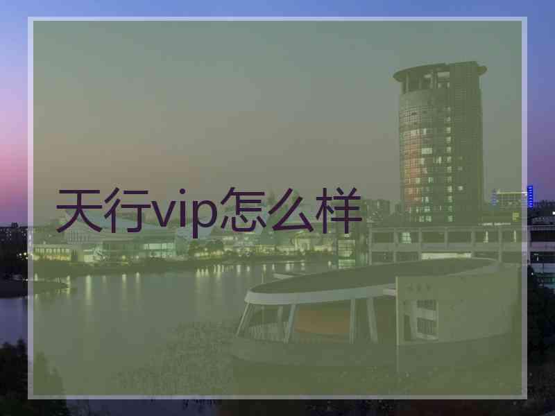 天行vip怎么样