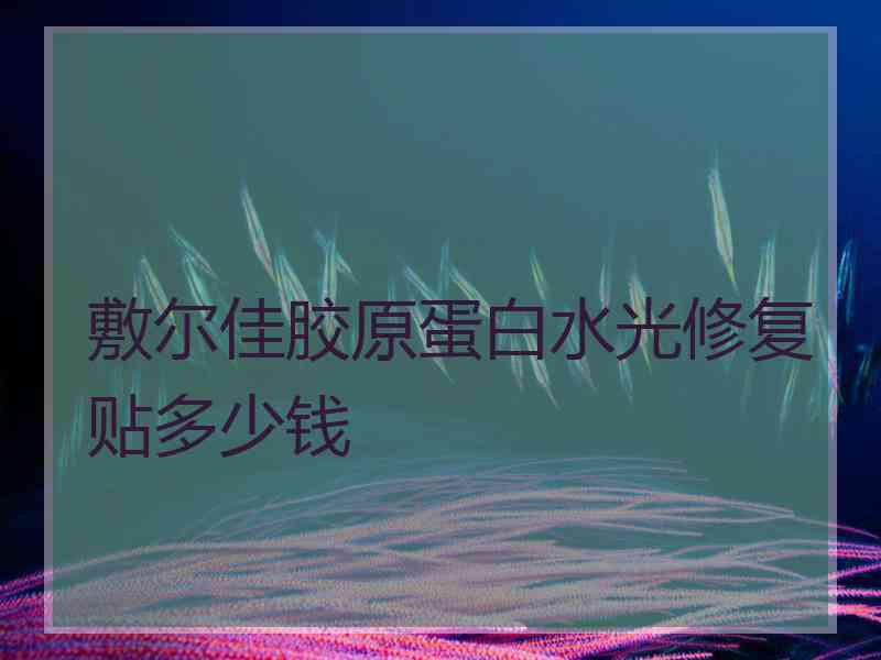 敷尔佳胶原蛋白水光修复贴多少钱