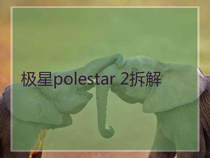 极星polestar 2拆解