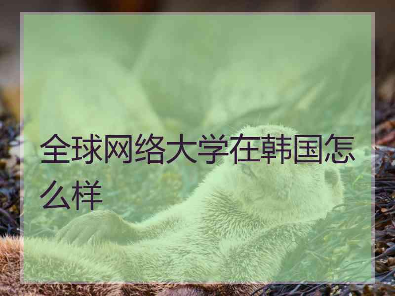 全球网络大学在韩国怎么样