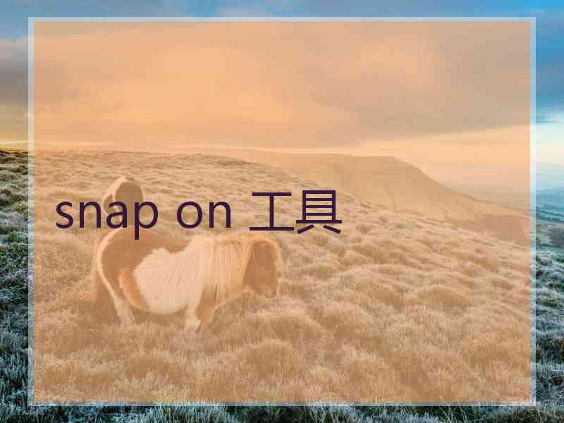 snap on 工具