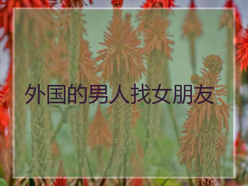 外国的男人找女朋友
