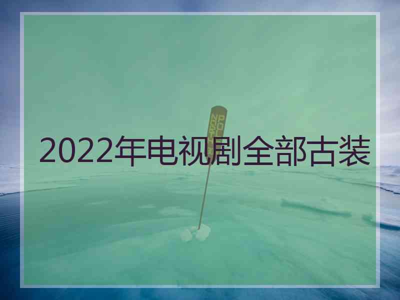 2022年电视剧全部古装