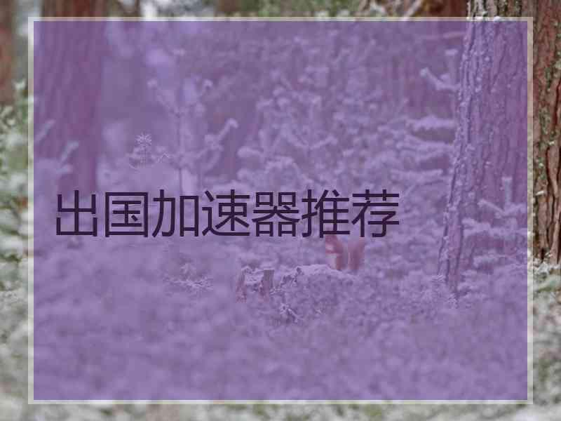 出国加速器推荐
