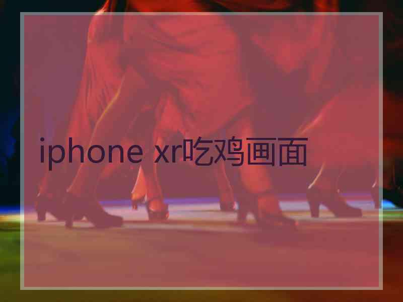 iphone xr吃鸡画面