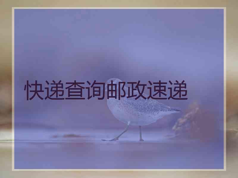 快递查询邮政速递
