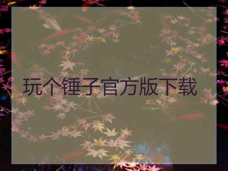 玩个锤子官方版下载