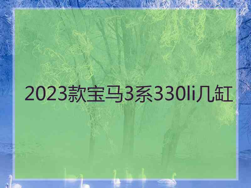 2023款宝马3系330li几缸