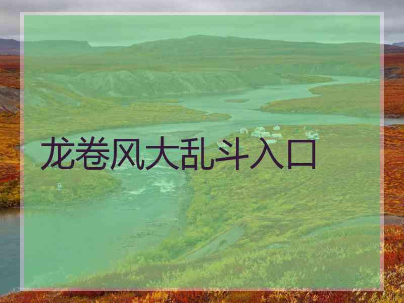 龙卷风大乱斗入口