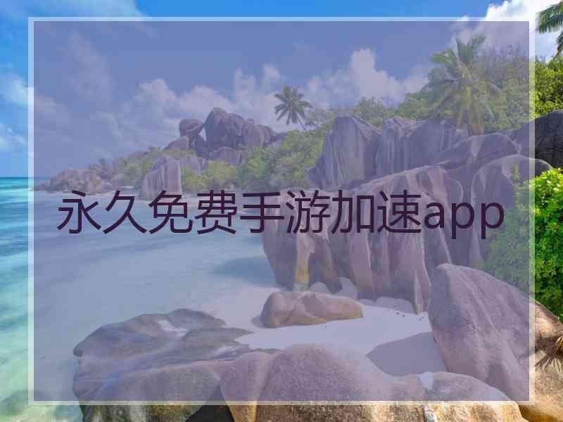 永久免费手游加速app