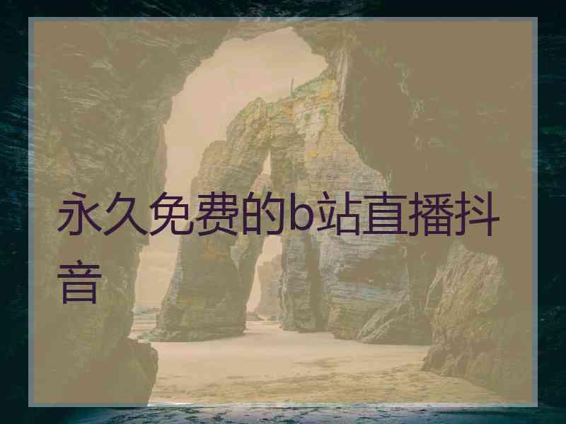 永久免费的b站直播抖音