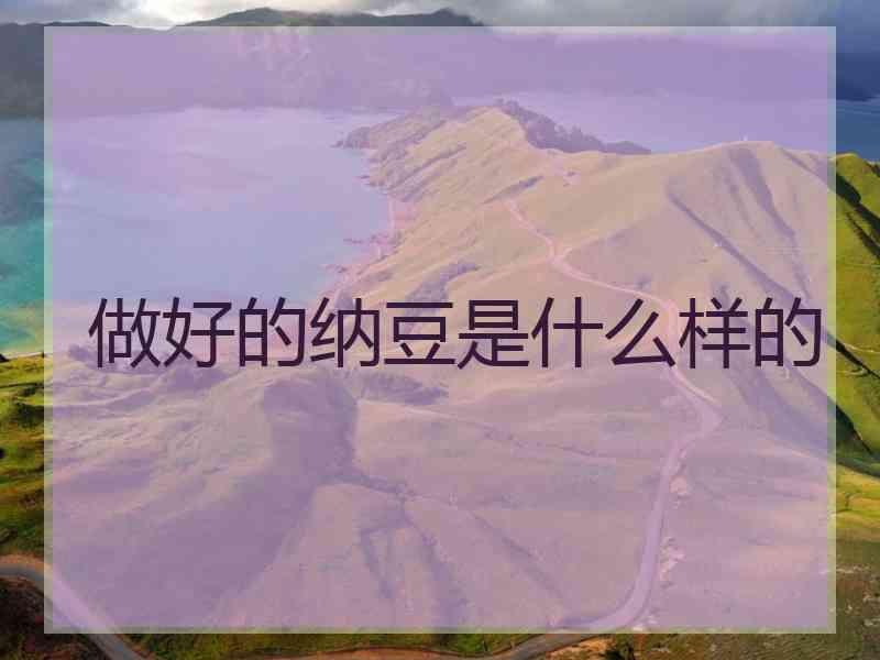做好的纳豆是什么样的