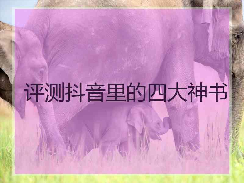 评测抖音里的四大神书