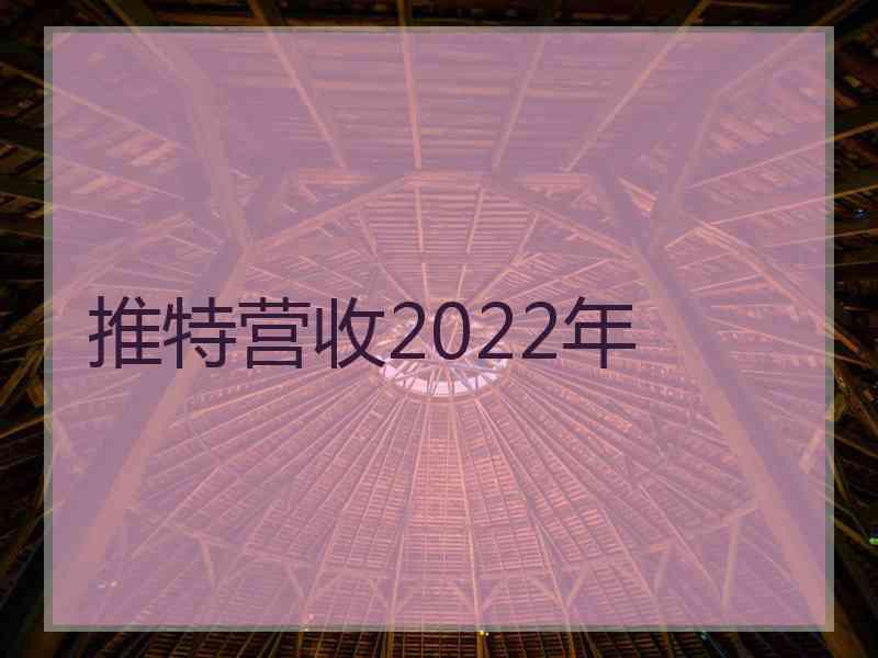 推特营收2022年