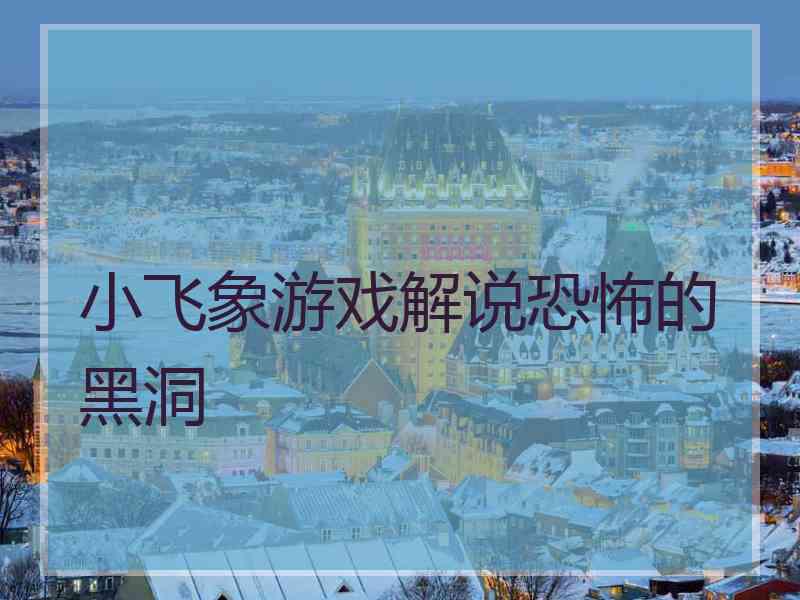 小飞象游戏解说恐怖的黑洞