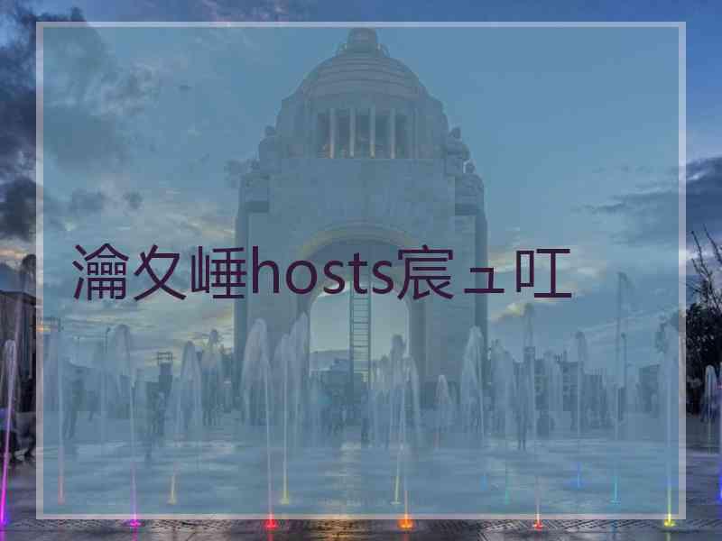 瀹夊崜hosts宸ュ叿